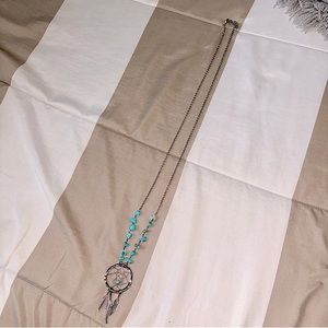 Blue Dream Catcher Necklace